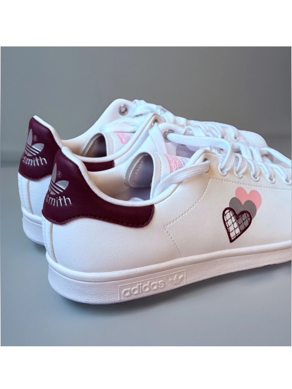 Adidas Stan Smith Victory Crimson Hearts Sneakers